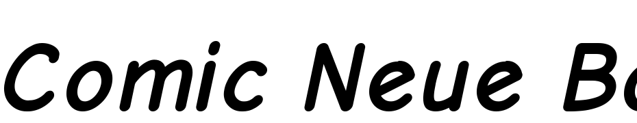 Comic Neue Bold Oblique cкачати шрифт безкоштовно